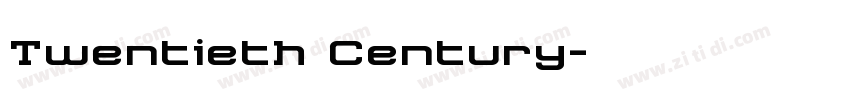 Twentieth Century字体转换